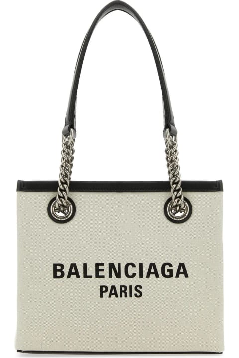 Balenciaga Bags for Women Balenciaga Ivory Canvas S Duty Free Shopping Bag