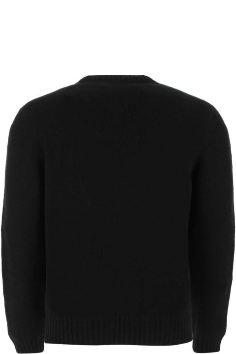 Clothing Sale for Men Prada Black Wool Blend Sweater