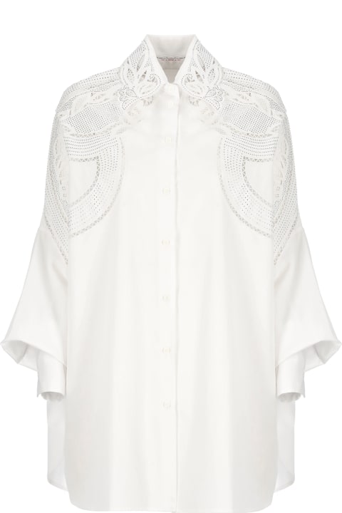 Fashion for Women Ermanno Scervino Cotton Shirt With Strass