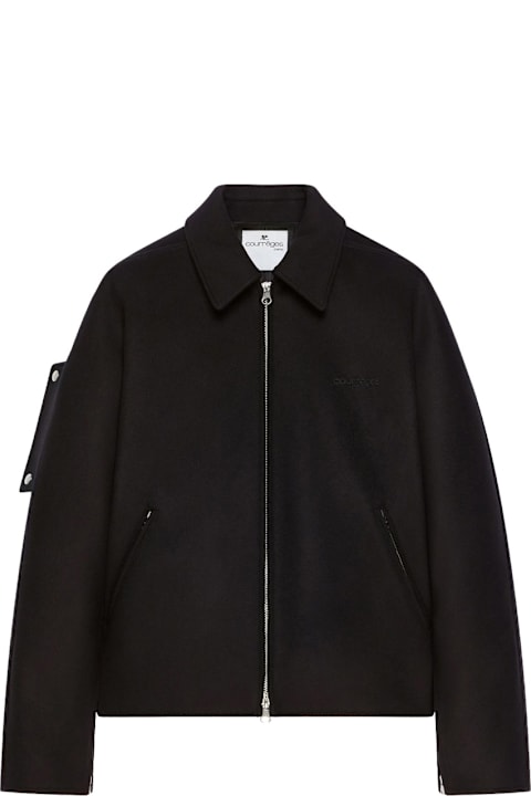 Courrèges for Kids Courrèges Wool Bomber Jacket