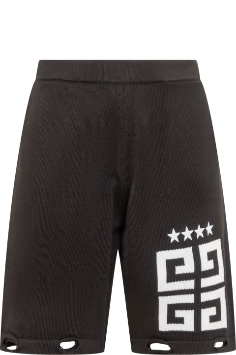 Givenchy Sale for Men Givenchy Embroidered Knit Shorts