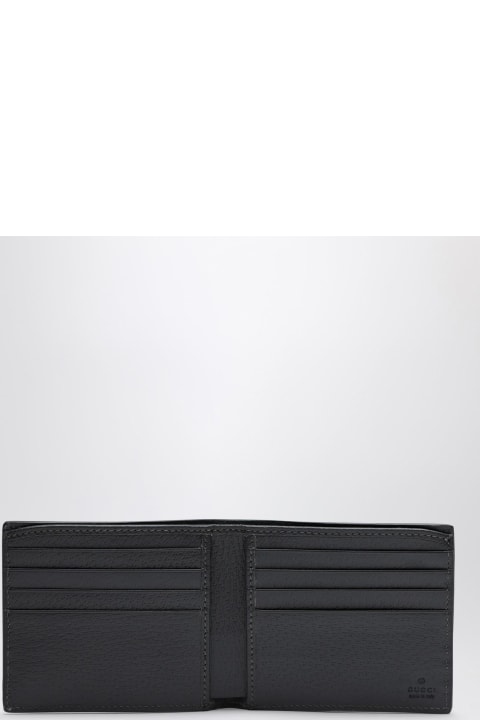Accessories for Men Gucci Gg Supreme Black\/grey Fabric Wallet