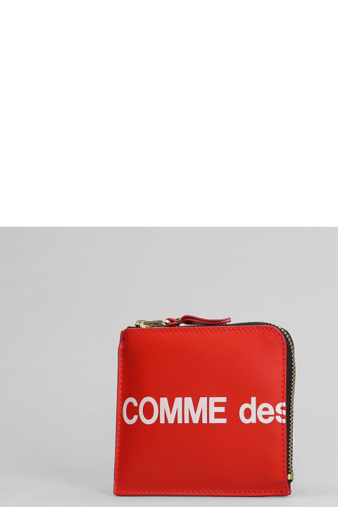 Wallets for Men Comme des Garçons Wallet Wallet In Red Leather