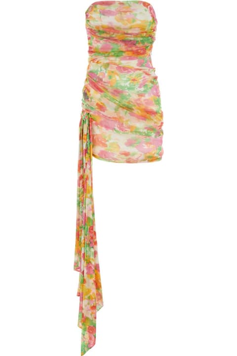 Homeware Saint Laurent Printed Tulle Mini Dress
