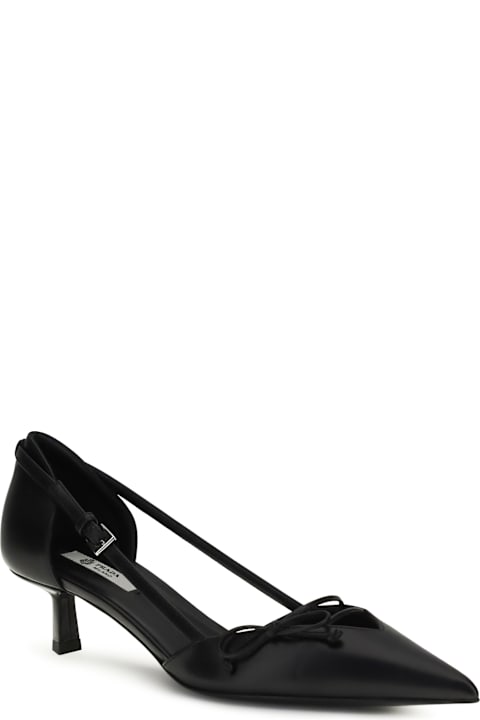 Prada Side-cut Leather Pumps