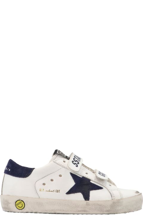 Golden Goose for Boys Golden Goose Old School Double Strap Sneakers