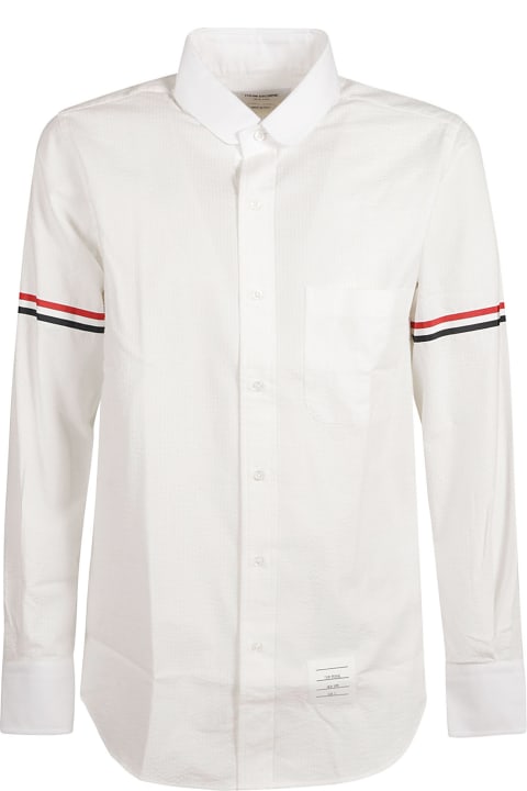 Thom Browne for Men Thom Browne Straight Fit Round Collar Shirt