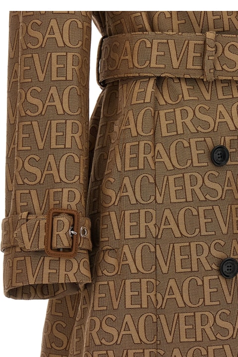 Trench coats Versace - All over logo trench coat - 10114991A033152N740