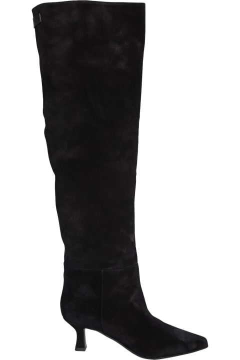 3JUIN Shoes for Women 3JUIN Bea Suede Black High Boots