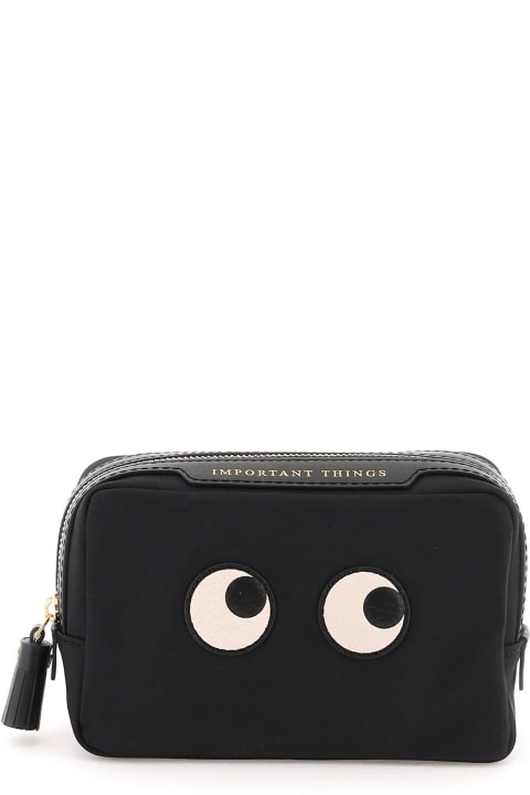 Fashion for Women Anya Hindmarch Important Things Eyes Nylon Pouch