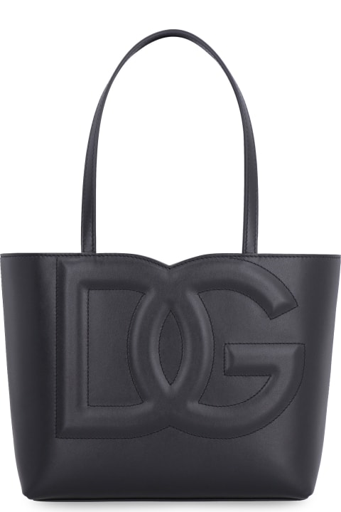 Dolce & Gabbana Bags for Women Dolce & Gabbana Logo Leather Tote Bag