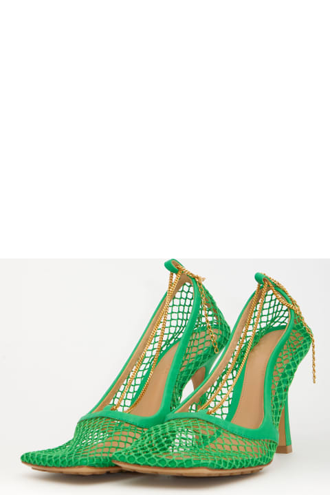 Bottega Veneta for Women Bottega Veneta Green Stretch Sandals