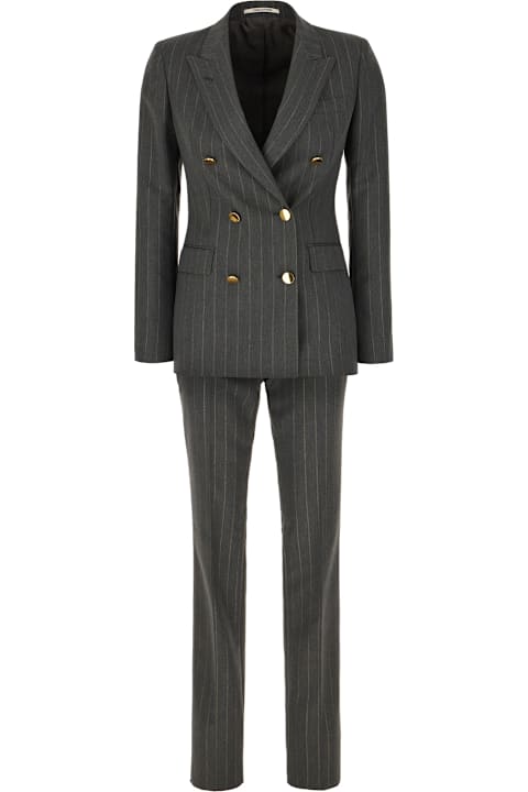 Tagliatore Clothing for Women Tagliatore Embroidered Polyester Blend Suit