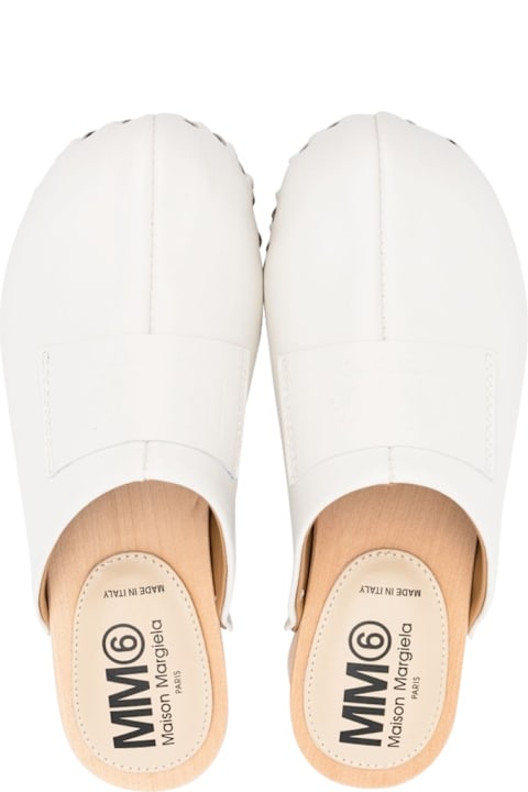Homeware MM6 Maison Margiela Wooden Closed Toe Clogs