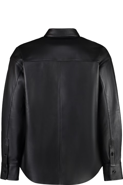 Ami Alexandre Mattiussi Coats & Jackets for Men Ami Alexandre Mattiussi Leather Overshirt