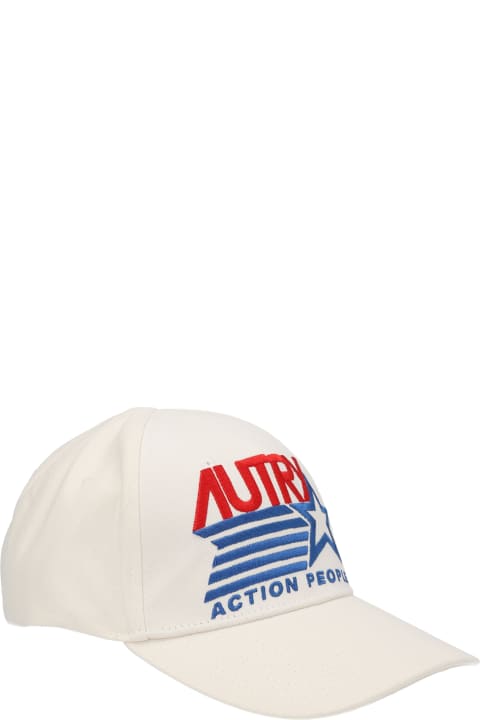 Hats for Women Autry White Cotton Cap