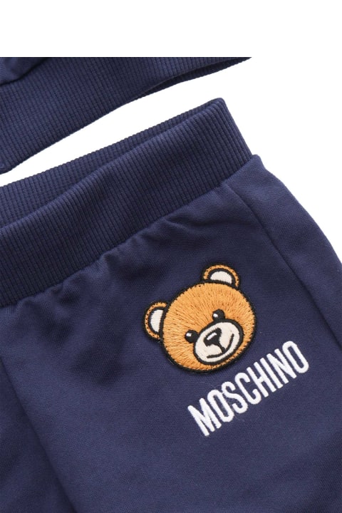 Topwear for Baby Girls Moschino Blue 2-piece Tracksuit