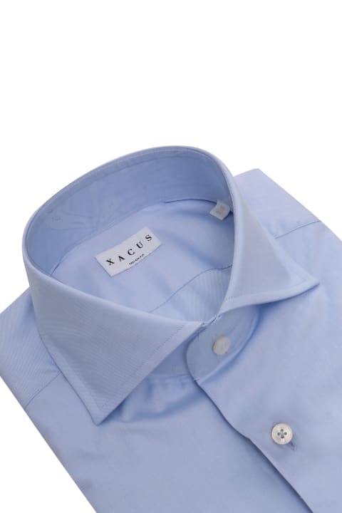 Xacus Clothing for Men Xacus Light Blu Shirt With Pockets
