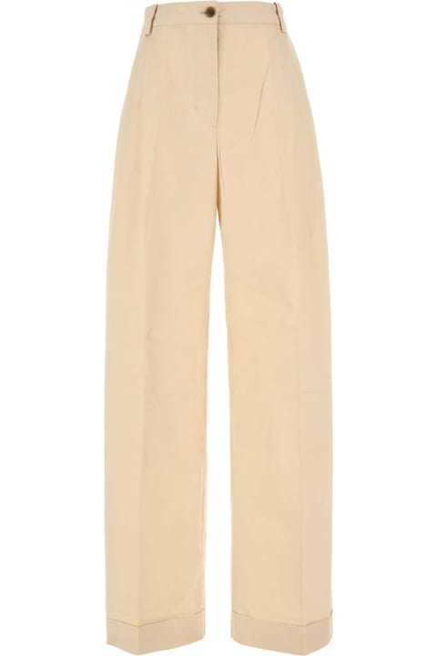 Maison Kitsuné Pants & Shorts for Women Maison Kitsuné Cream Cotton Pant