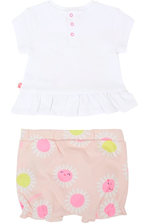 Homeware Billieblush White Suit For Baby Girl With Daisy
