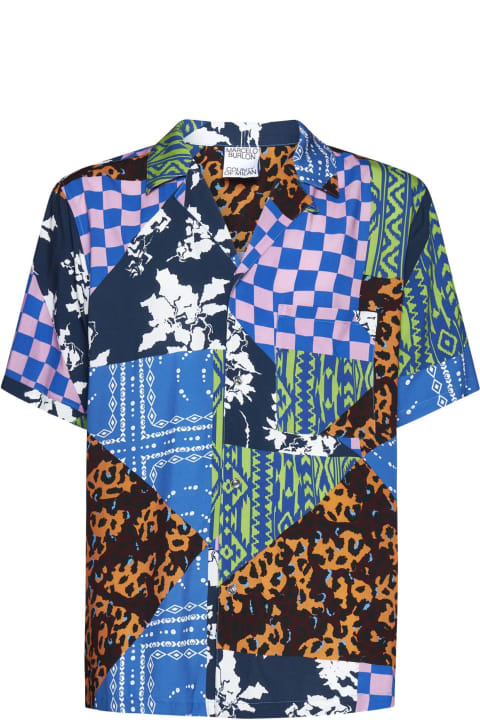 أدوات منزلية Marcelo Burlon Patchwork Print Shirt
