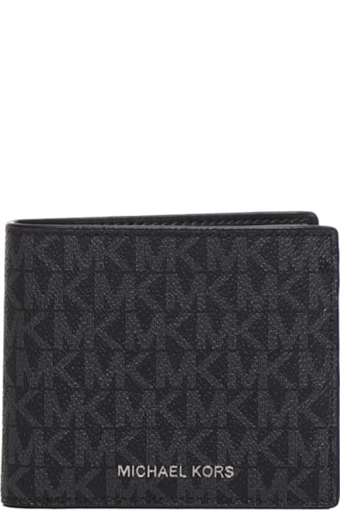 Michael Michael Kors Men's Logo-Print Bi-Fold Wallet