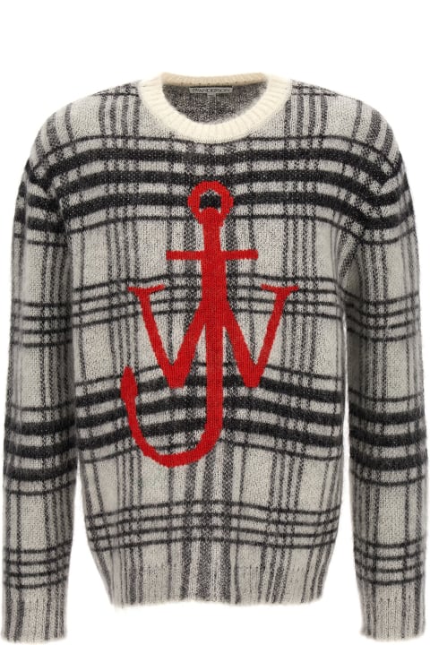 J.W. Anderson for Men J.W. Anderson Logo Embroidery Check Sweater