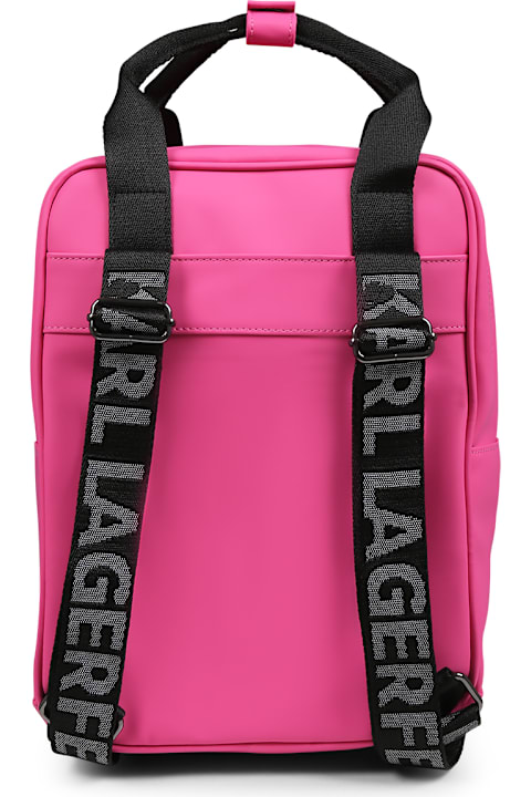 Homeware Karl Lagerfeld Kids Fuchsia Backpack For Girl With Choupette
