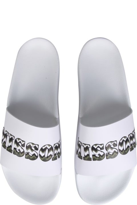 Other Shoes for Men Missoni Rubber Slide Sandals