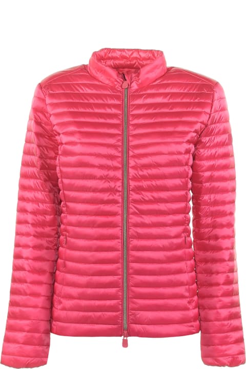 Save the Duck for Women Save the Duck Pearly Pink Quilted Jacket