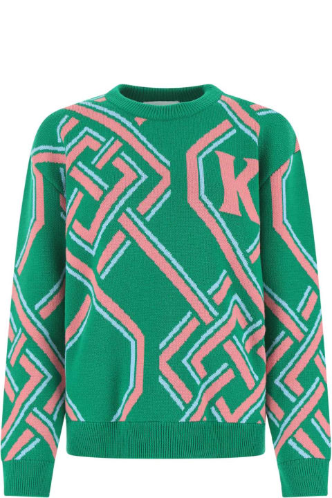 Koché Sweaters for Women Koché Embroidered Wool Blend Sweater