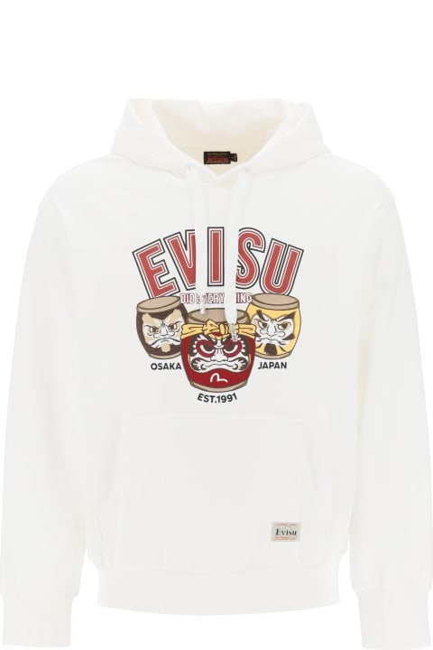 Evisu Clothing for Men Evisu Hoodie With Embroidery And Print