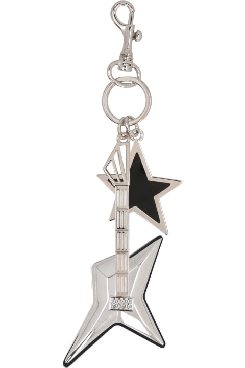 Homeware Versace Silver-tone Metal Key Ring And Clasp