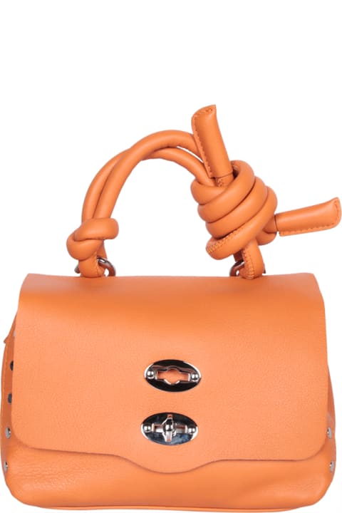 Bags for Women Zanellato Postina Piuma Knot Babu Orange