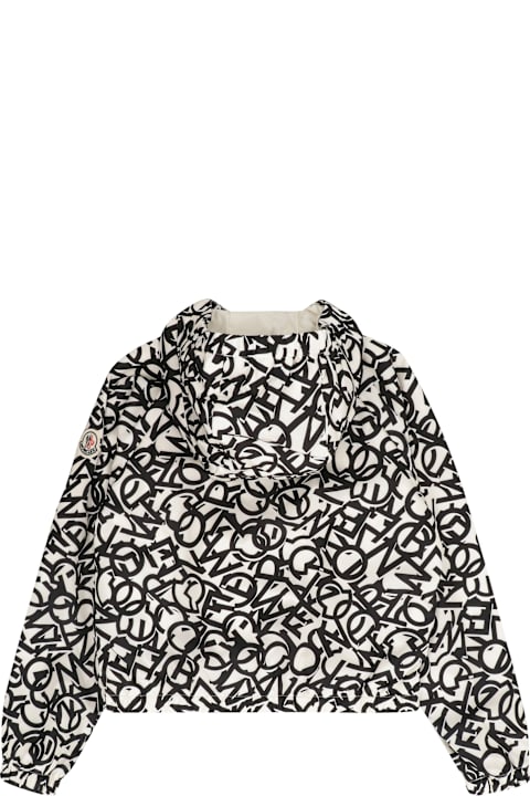 Sale for Kids Moncler Maisha Hooded Techno Fabric Raincoat