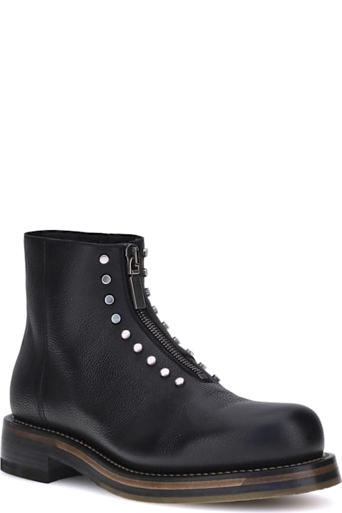 Alexander McQueen Boots for Men Alexander McQueen Studded Leather Ankle Boots