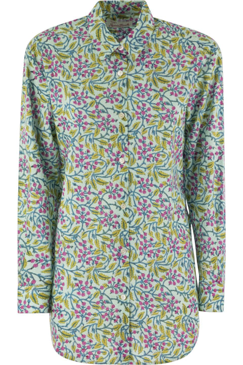 Topwear for Women MC2 Saint Barth Brigitte - Shirt With Flower Pattern Shirt