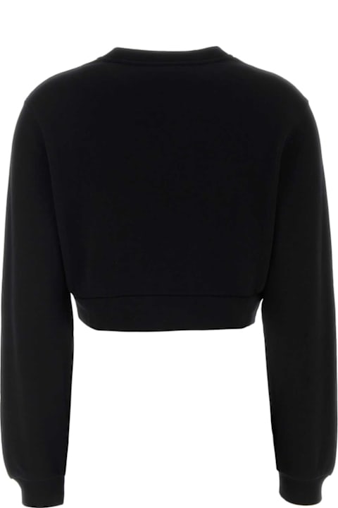 Dolce & Gabbana Black Cotton Blend Sweatshirt
