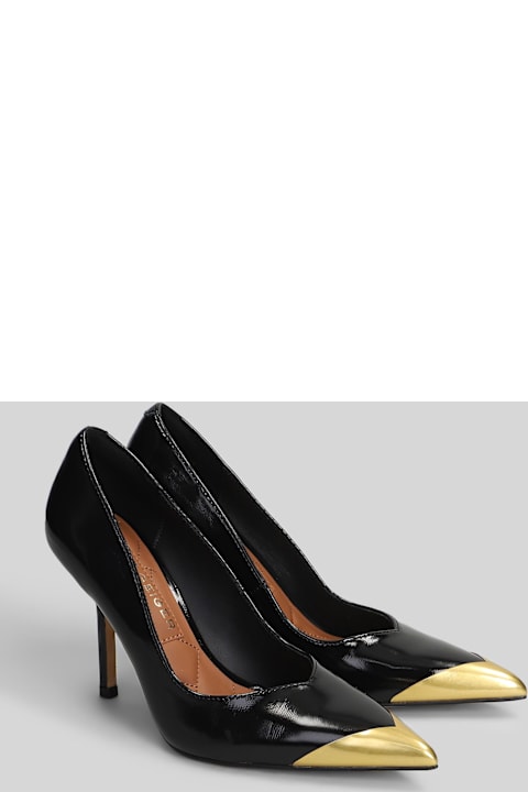 Kurt Geiger Regent Poin Court Pumps In Black Leather