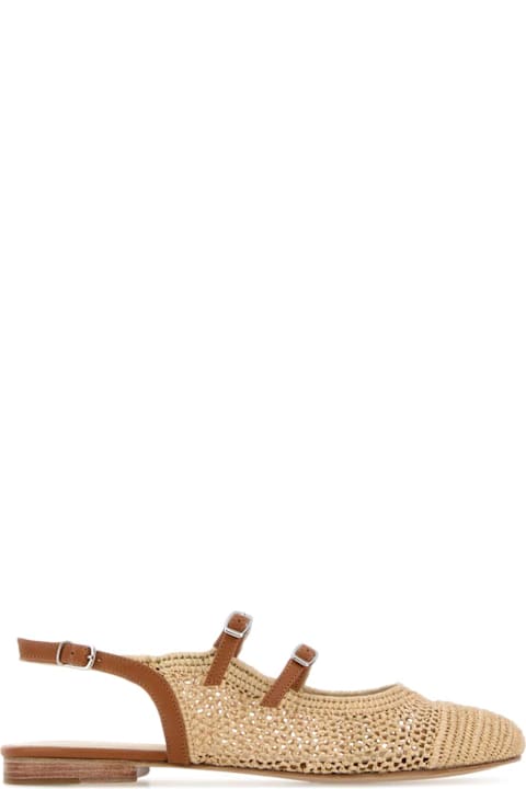 Carel Raffia Ballerinas