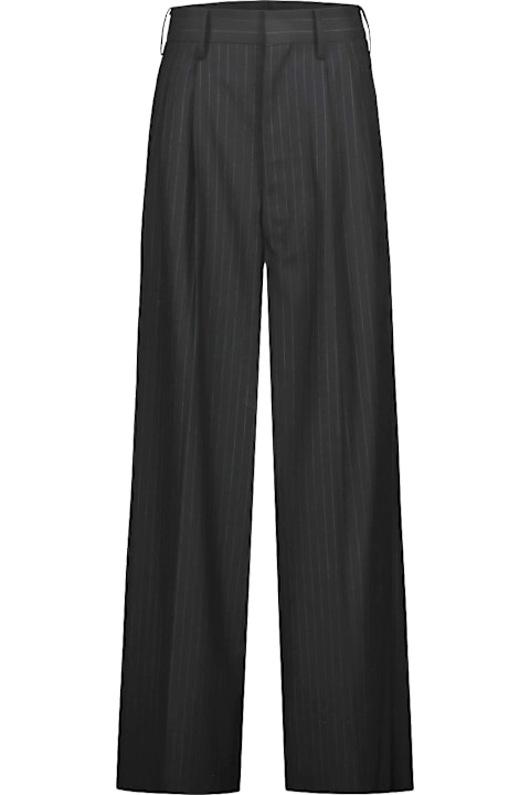 Junya Watanabe for Women Junya Watanabe Tailored Trousers In Grey Pinstriped Wool