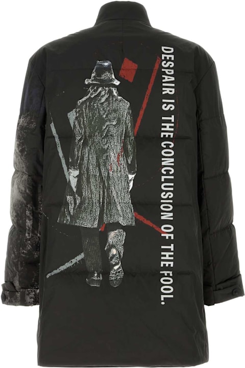 Yohji Yamamoto for Women Yohji Yamamoto Dark Brown Polyester Padded Jacket