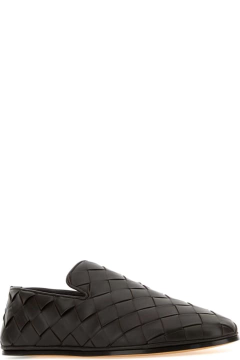 Bottega Veneta Loafers & Boat Shoes for Men Bottega Veneta Dark Brown Leather Sunday Slippers