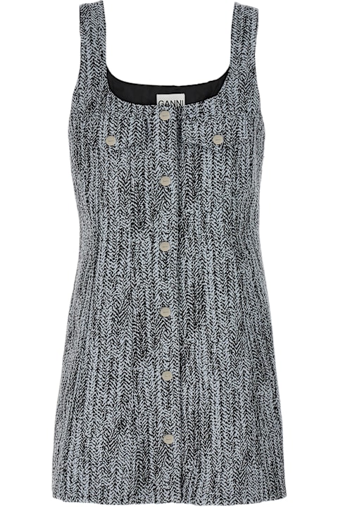 Ganni لـ Kids Ganni Tweed Dress