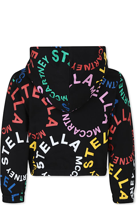 Homeware Stella McCartney Kids Black Sweatshirt For Girl With Logo