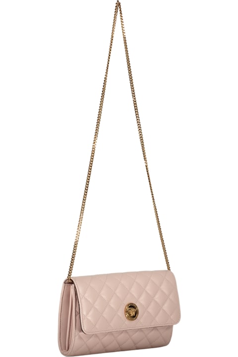 Bags for Women Versace Leather Clutch With Logo