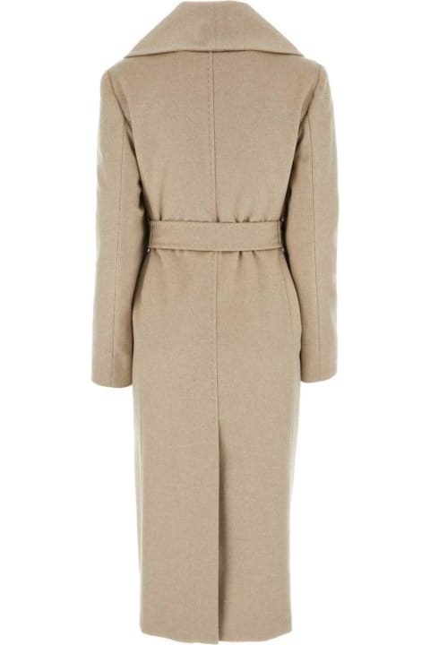 Sale for Women Max Mara Studio Belted Long-sleeved Coat