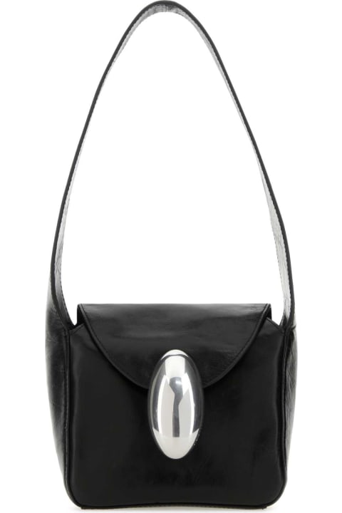 Alexander Wang for Women Alexander Wang Black Leather Small Hobo Dome Shoulder Bag