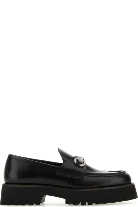 Flat Shoes for Women Gucci Black Leather Loafers