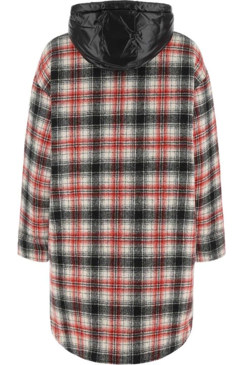 Moncler Coats & Jackets for Women Moncler Checked Reversible Shirt Dress